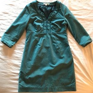Boden teal velvet dress, Size US 8